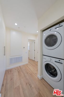 Interior, Recessed Lighting, Utility Closets, Washer, Wood Texture Flooring