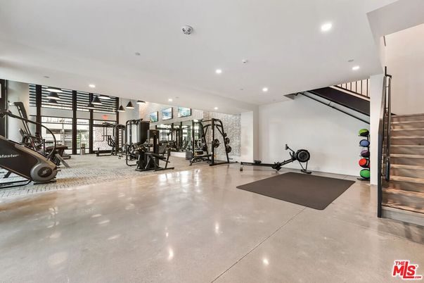 Fitness Equipment, Gym, Interior, Recessed Lighting