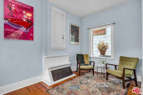 Fireplace, Interior, Recessed Lighting, Wood Texture Flooring