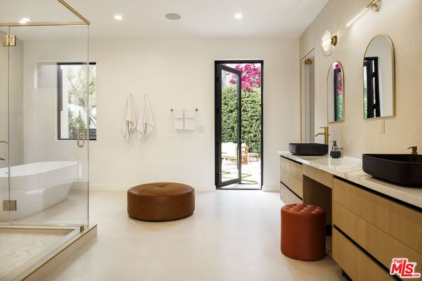 Bathroom, Dual Sink Vanities, Free Standing Baths, Glass Shower, Interior, Recessed Lighting