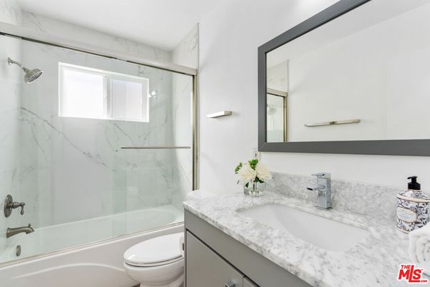Bathroom, Glass Shower, Interior, Marble Walls