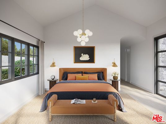 Bedroom, Interior, Pendant Lights