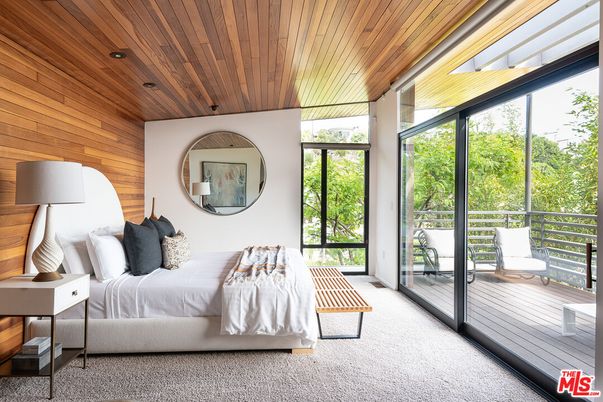 Bedroom, Interior, Wooden Ceilings, Wood Texture Flooring