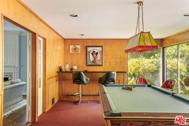 Billiard Table, Game Room, Interior, Pendant Lights, Recessed Lighting