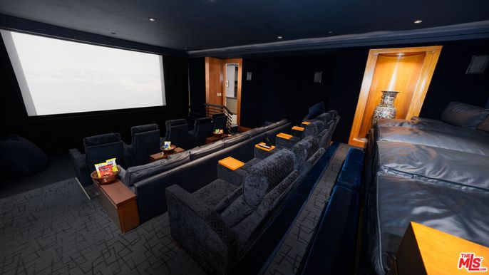 Home Theatre Room, Interior, Projection Screen, Recessed Lighting, Theatre Room