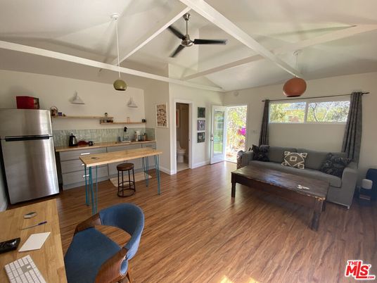 Interior, Kitchen, Pendant Lights, Stainless Steel Appliances, Wood Texture Flooring
