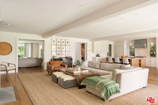 Dining room, Interior, Kitchen, Living room, Recessed Lighting, Wood Texture Flooring