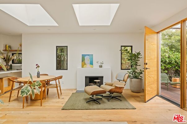 Dining room, Fireplace, Interior, Wood Texture Flooring