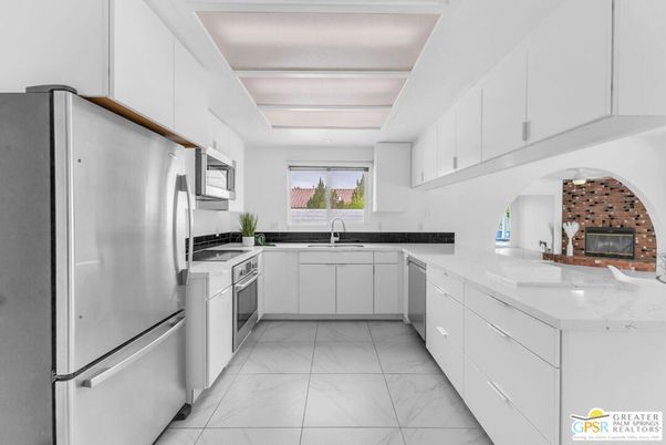Interior, Kitchen, Marble, Stainless Steel Appliances