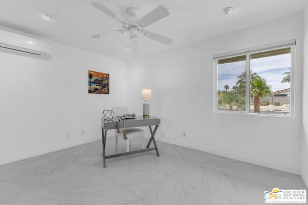 Home Office, Interior, Marble, Recessed Lighting
