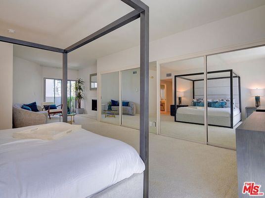 Bedroom, Fireplace, Interior