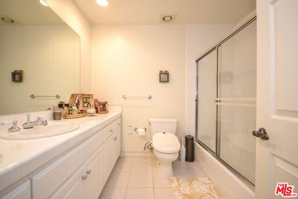Bathroom, Glass Shower, Interior, Recessed Lighting, Tile Countertops