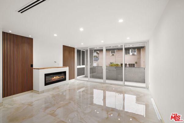 Empty room, Fireplace, Interior, Recessed Lighting