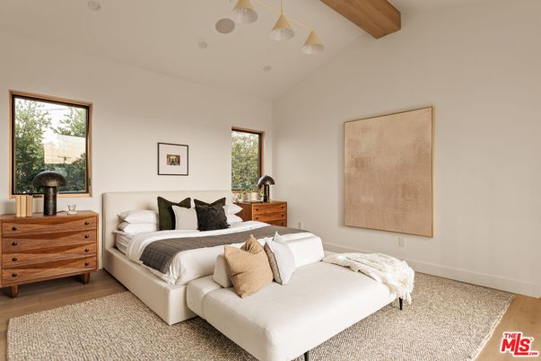 Bedroom, Interior, Wooden Beams, Wood Texture Flooring