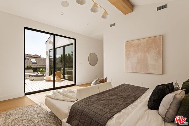 Bedroom, Interior, Wooden Beams, Wood Texture Flooring