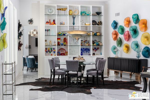 Dining room, Interior, Marble