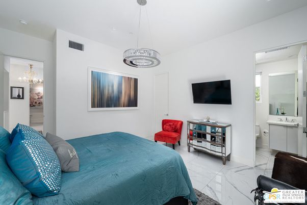 Bedroom, Chandelier, Interior, Marble, Pendant Lights