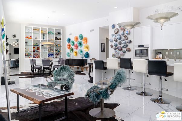 Dining room, Interior, Kitchen, Living room, Pendant Lights, Recessed Lighting, Stainless Steel Appliances