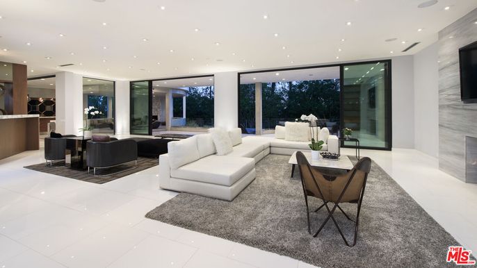 Fireplace, Interior, Living room, Recessed Lighting