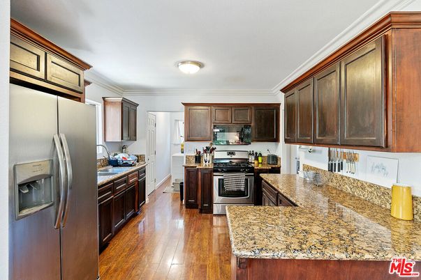 Interior, Kitchen, Wood Texture Flooring