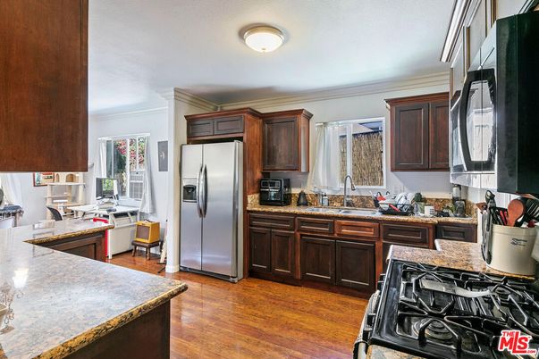 Interior, Kitchen, Wood Texture Flooring
