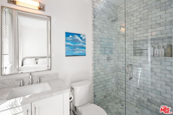 Bathroom, Glass Shower, Interior, Stone Walls