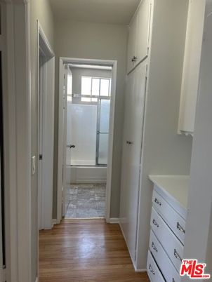 Bathroom, Glass Shower, Interior, Wood Texture Flooring