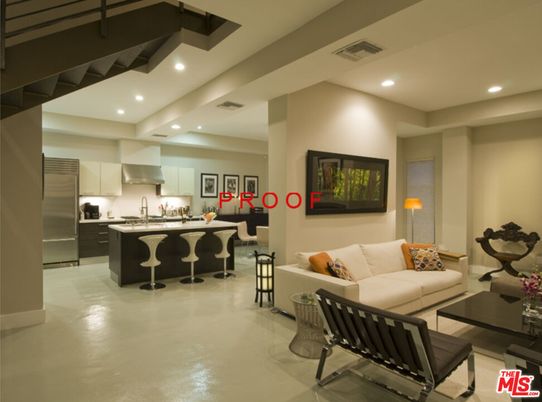 Interior, Kitchen, Living room, Recessed Lighting, Stainless Steel Appliances