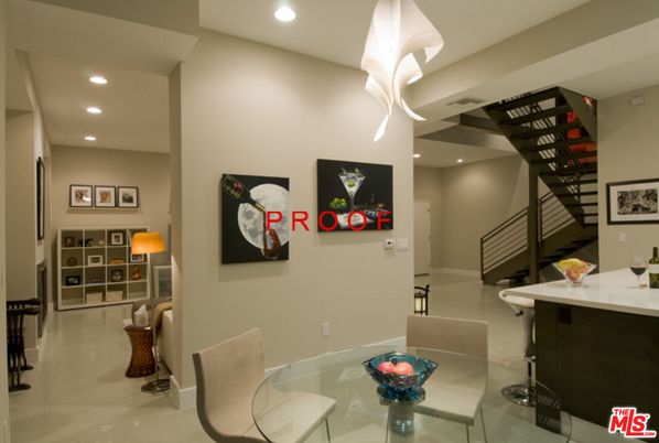 Dining room, Interior, Recessed Lighting