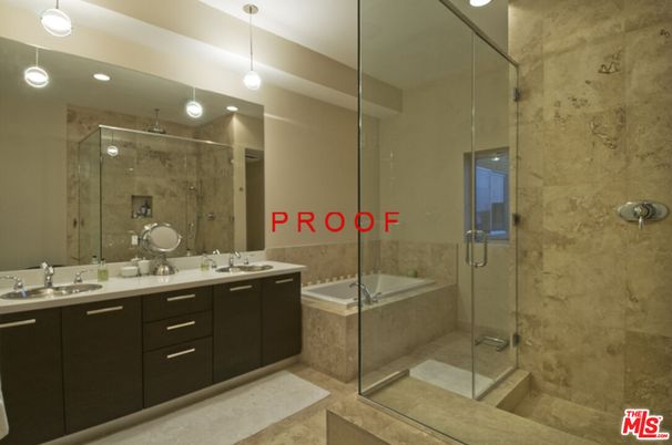 Bathroom, Dual Sink Vanities, Glass Shower, Interior, Pendant Lights, Recessed Lighting