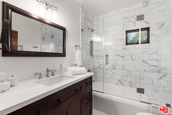 Bathroom, Glass Shower, Interior, Marble Walls