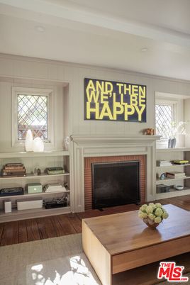 Fireplace, Interior, Recessed Lighting, Wood Texture Flooring
