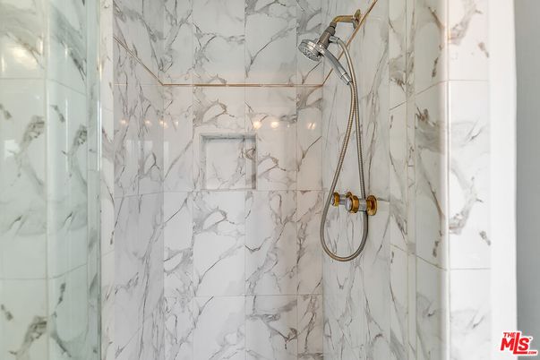 Bathroom, Glass Shower, Interior, Marble Walls