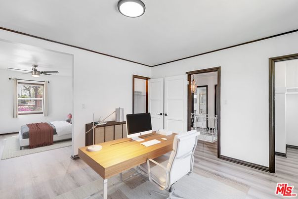 Bedroom, Home Office, Interior, Wood Texture Flooring