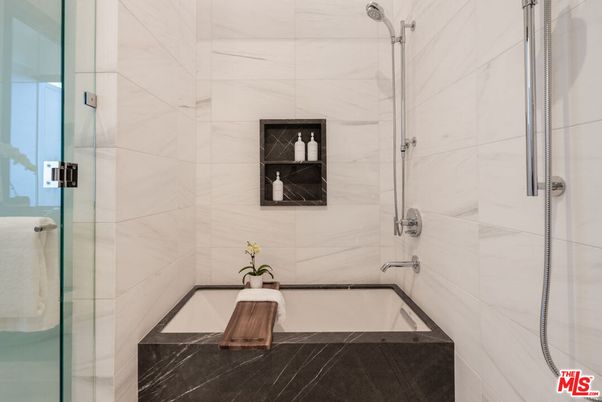 Bathroom, Glass Shower, Interior, Marble Walls
