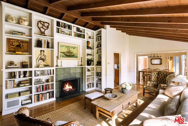 Fireplace, Interior, Living room, Wooden Beams, Wooden Ceilings, Wood Texture Flooring