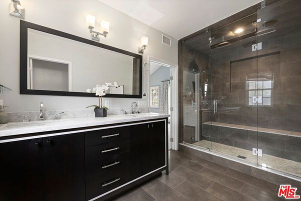 Bathroom, Dual Sink Vanities, Glass Shower, Interior