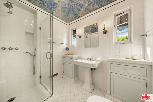 Bathroom, Glass Shower, Interior, Tile Countertops
