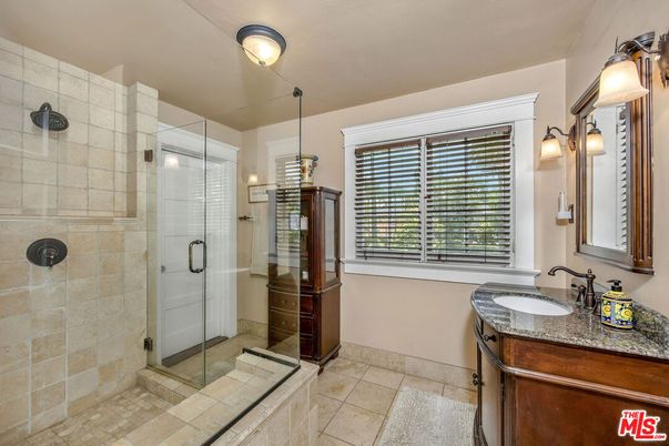 Bathroom, Glass Shower, Interior, Stone Walls