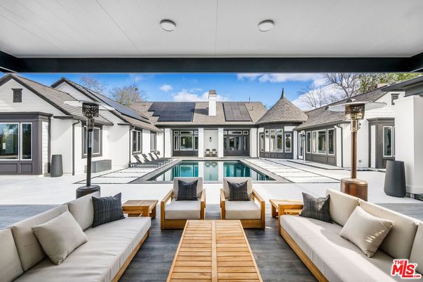 Exterior, Pool, Solar Panels