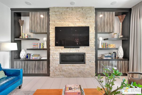 Fireplace, Interior, Stone Walls
