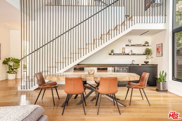 Dining room, Interior, Wood Texture Flooring
