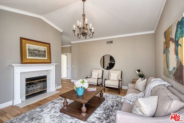 Chandelier, Fireplace, Interior, Living room, Wood Texture Flooring