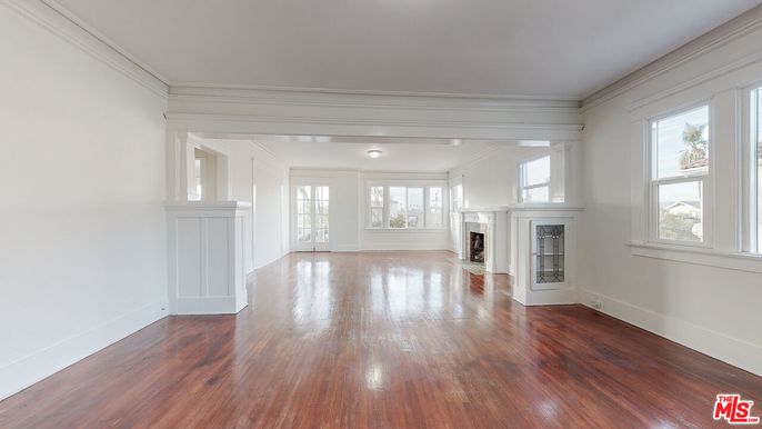 Empty room, Fireplace, Interior, Wood Texture Flooring