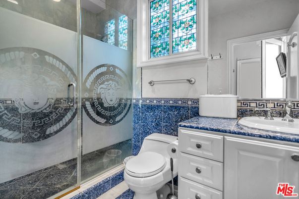 Bathroom, Glass Shower, Interior, Tile Countertops