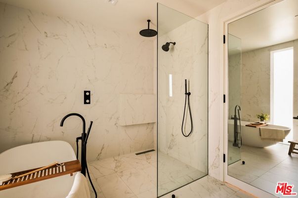 Bathroom, Glass Shower, Interior, Marble, Marble Walls