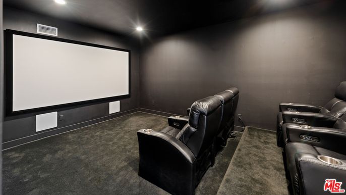 Home Theatre Room, Interior, Projection Screen, Recessed Lighting, Theatre Room