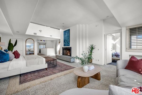 Bedroom, Fireplace, Interior, Living room, Recessed Lighting
