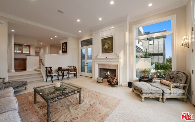 Dining room, Fireplace, Interior, Living room, Recessed Lighting