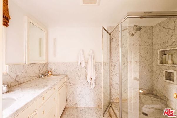 Bathroom, Glass Shower, Interior, Marble, Marble Walls